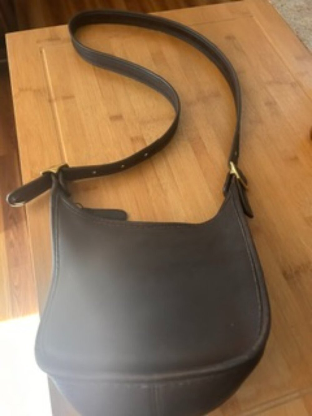 Vintage Coach Janice's Legacy Bag 9950 Brown Leather Crossbody 1990s